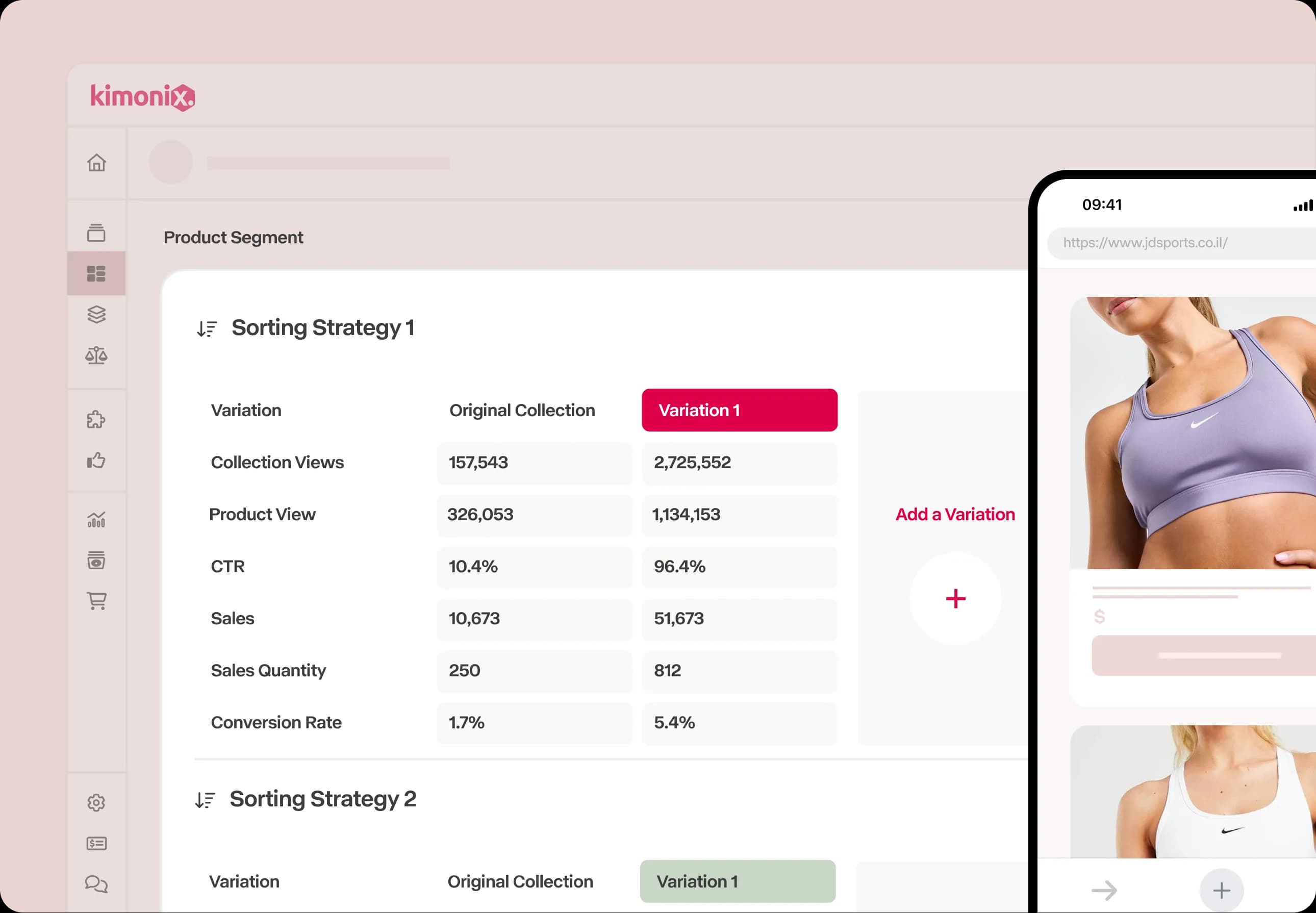 Test Sorting Strategies in Real-Time